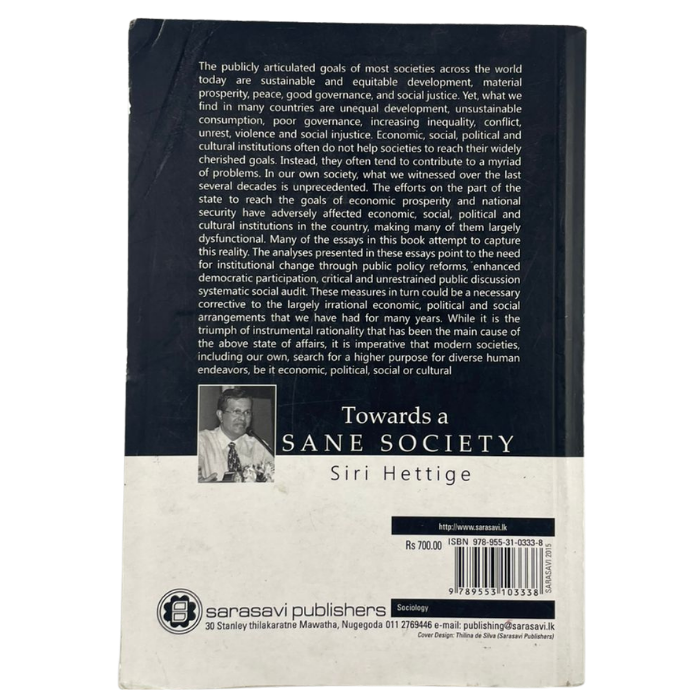 Towards a Sane Society