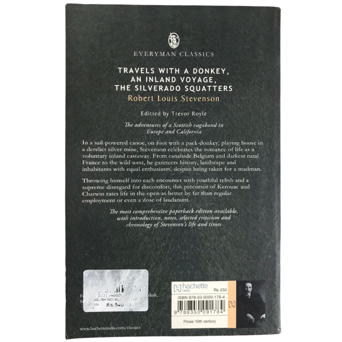 Travels with a Donkey  An Inland Voyage  The Silverado Squatters