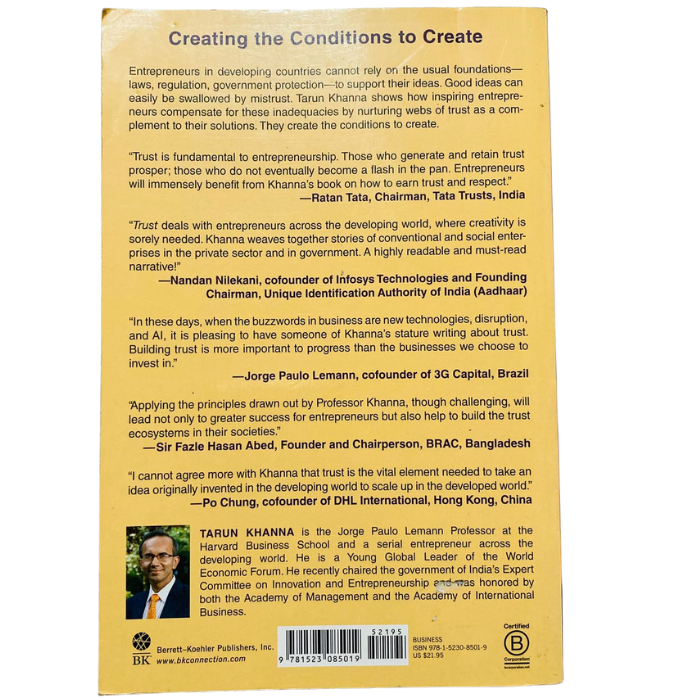 Trust: Creating the Foundation for Entrepreneurship in Developing Countries