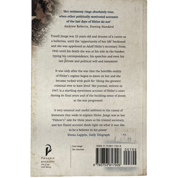 Until the Final Hour: Hitler's Last Secretary