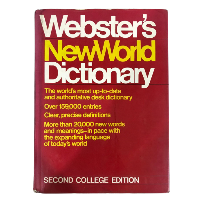 Webster's New World Dictionary (Second College Edition)