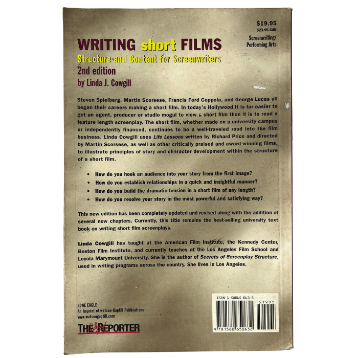 Writing Short Films: Structure and Content for Screenwriters